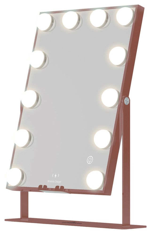 Hollywood XL Tri Tone LED Makeup Mirror, Rose Gold