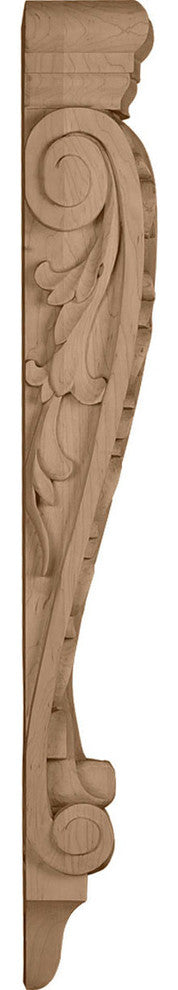 Extra Large Farmingdale Acanthus Pilaster Corbel, Lindenwood