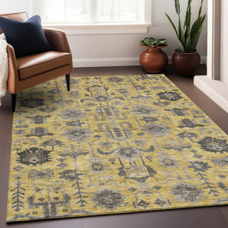 Premium Machine Washable Mayfield AMF697 Honey 9' x 12' Rug