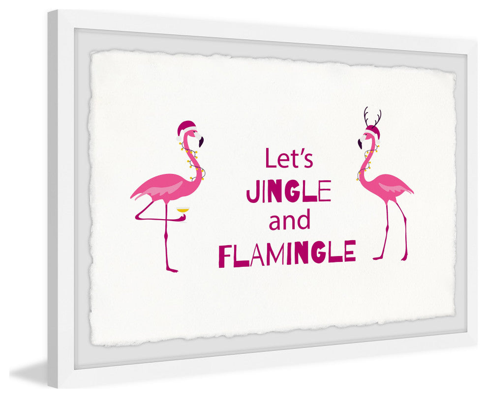 "Let's Jingle" Framed Painting Print, 12x8