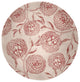 Antique Flowers Spring Chenille Rug, Red, 5' Round