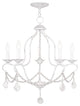 Chesterfield Chandelier, Antique White