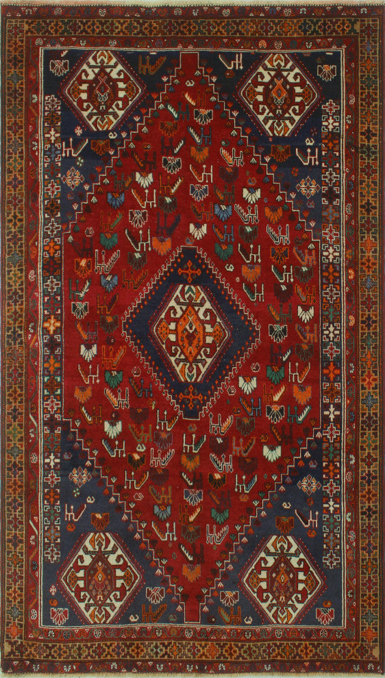 Fine Vintage Distressed Aelfdane Red Rug