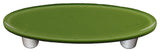 Olive Green Pull Oval, Black Post
