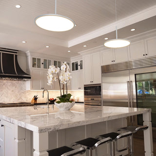 Salm Adjustable LED Chandelier, White