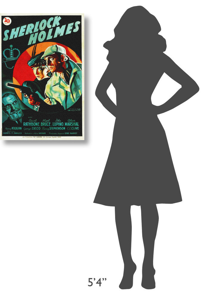 "Sherlock Holmes" Stretched Canvas Giclee by Hollywood Photo Archive, 20x30"