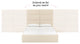 Eliana Cream Velvet King Bed - Cream