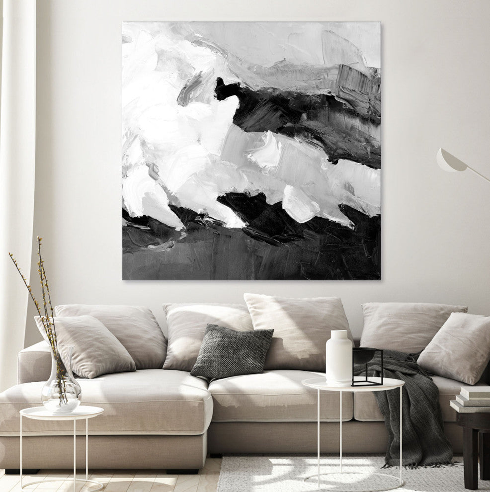 Meadow Vally Fire V2 - 54 x 54 by Julie Devine