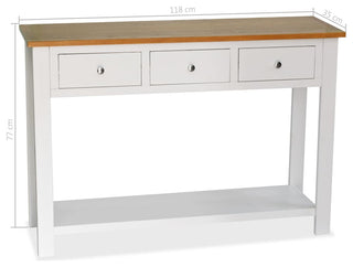 vidaXL Console Table Entryway Table Side Table for Hallway Solid Wood Oak