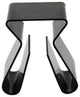 Modern Contemporary Living Room Clear End Table Black