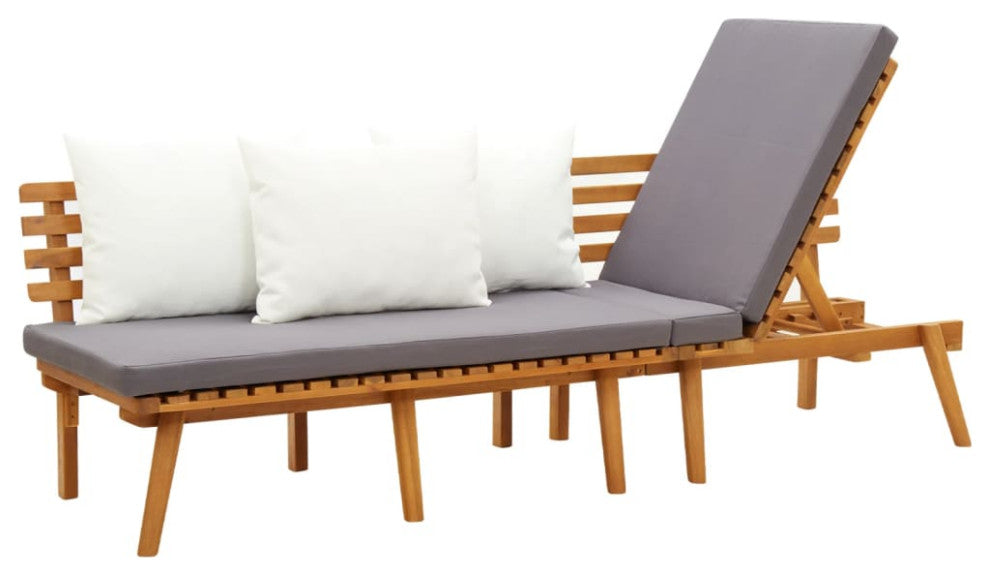Vidaxl Day Bed 78.7"x25.6" Solid Acacia Wood