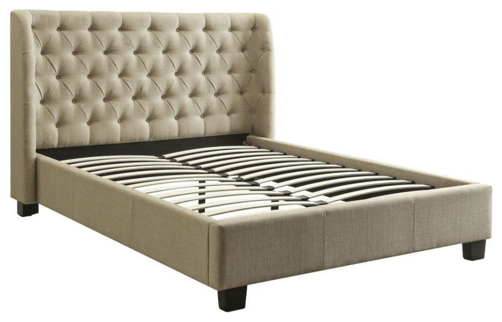Modus Geneva Cal King Levi Platform Bed, Toast