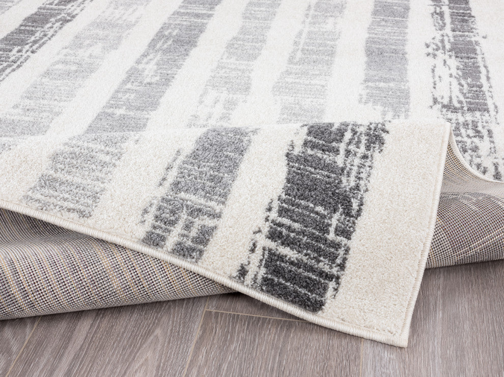 Abani Casa CAS110A Faded Striped Morrocan Inspired Area Rug