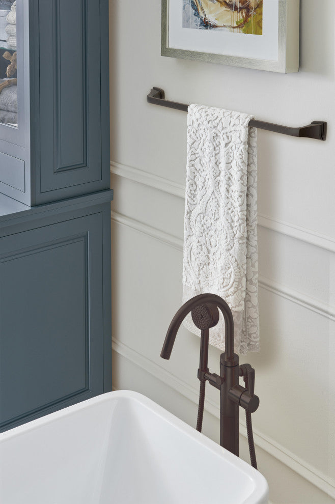 Amerock Revitalize Traditional Towel Bar, Oil Rubbed Bronze, 24" Center-to-Cente
