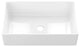 Sinber Farmhouse Apron Single Bowl Kitchen Sink with Fireclay 2 Accessories, White, 33" X 20"