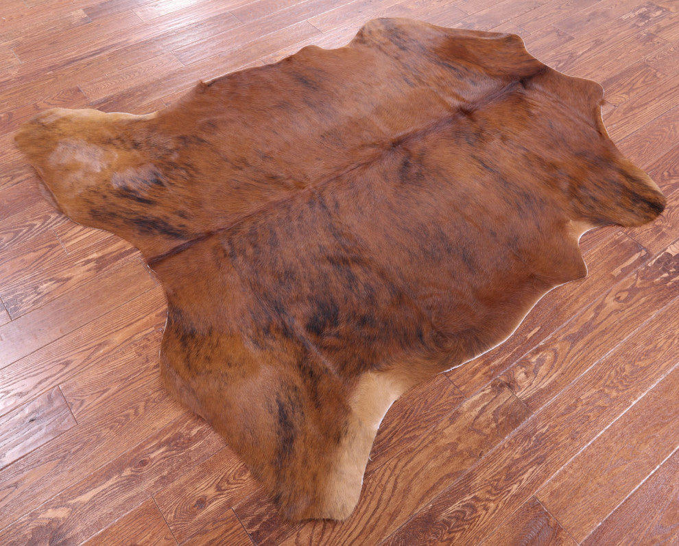 Natural Cowhide Rug 6' 4" X 5' 9" C1892
