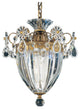 Schonbek 1241-22, 1 Light Crystal Pendant In Heirloom Gold