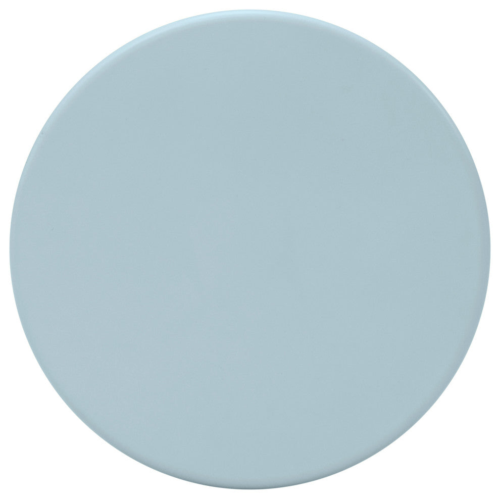 Anika Iron End / Side Table, Light Blue