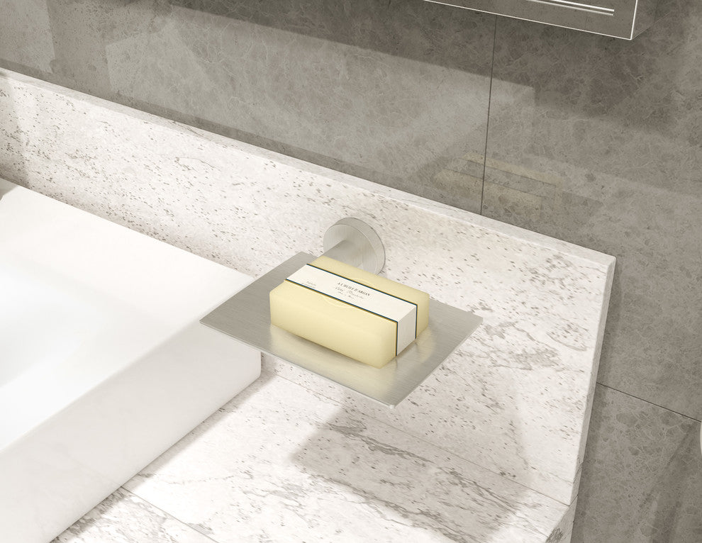 Dia Wall Mounted Soap Dish, Satin Nickel