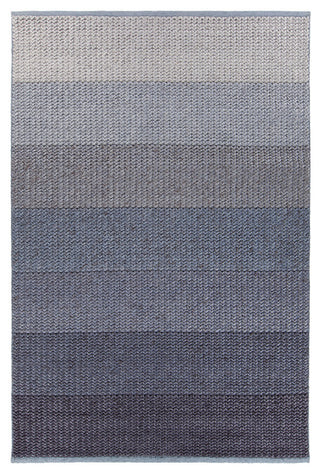 Bidan Contemporary Area Rug, Blue, 5'x7'6"