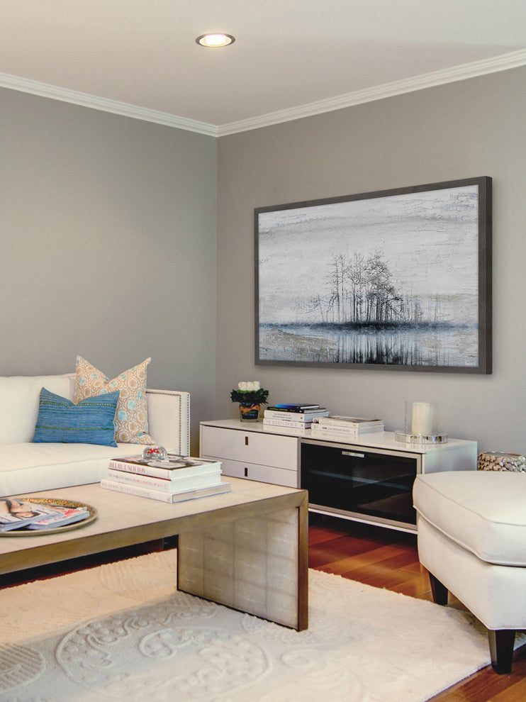 "Tree Island" Framed Painting Print, 30"x20"