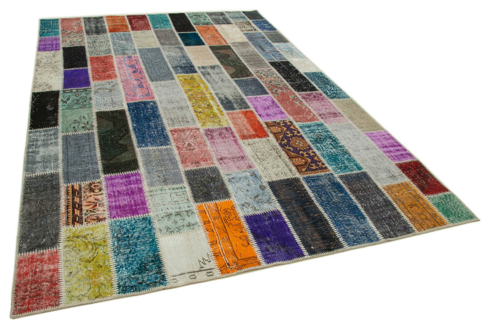 Rug N Carpet - Handmade Anatolian 6' 9" x 10' 0" Antique Patchwork Area Rug