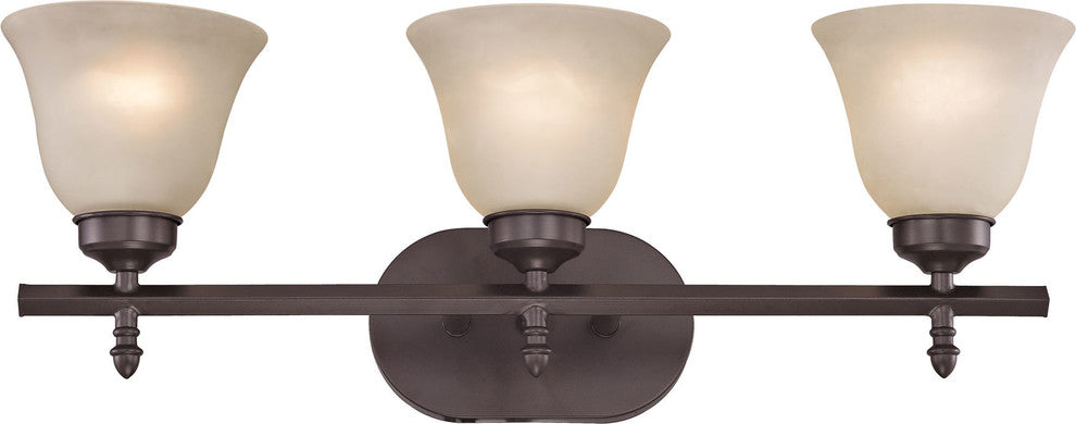 Santa Fe 3-Light Bath Bar, Oil-Rubbed Bronze