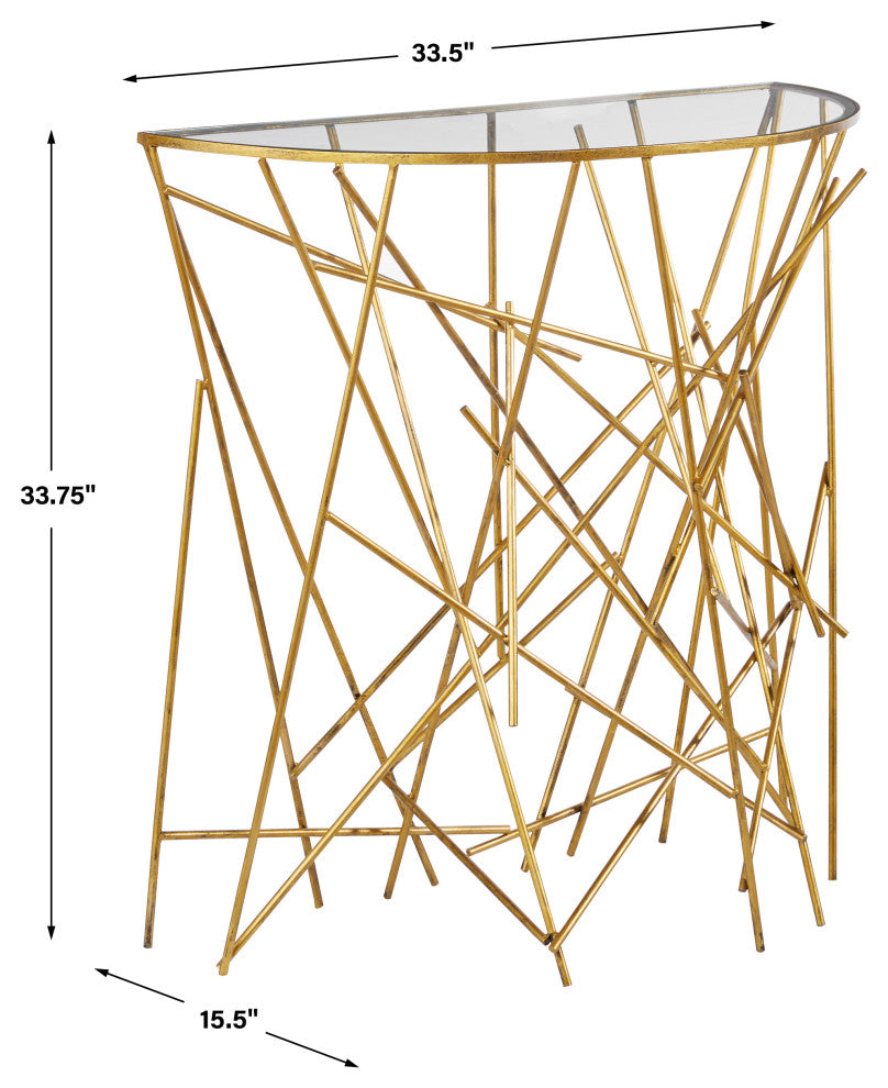 Uttermost - 25175 - Console Table - Philosopher - Antique Gold