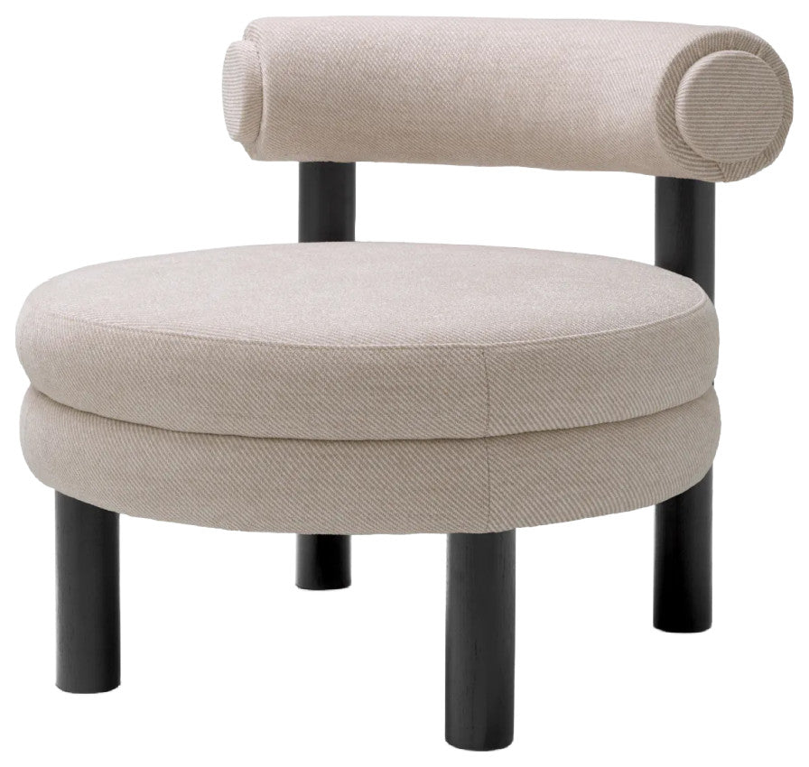 Cream Modern Lounge Chair, Eichholtz Zoey