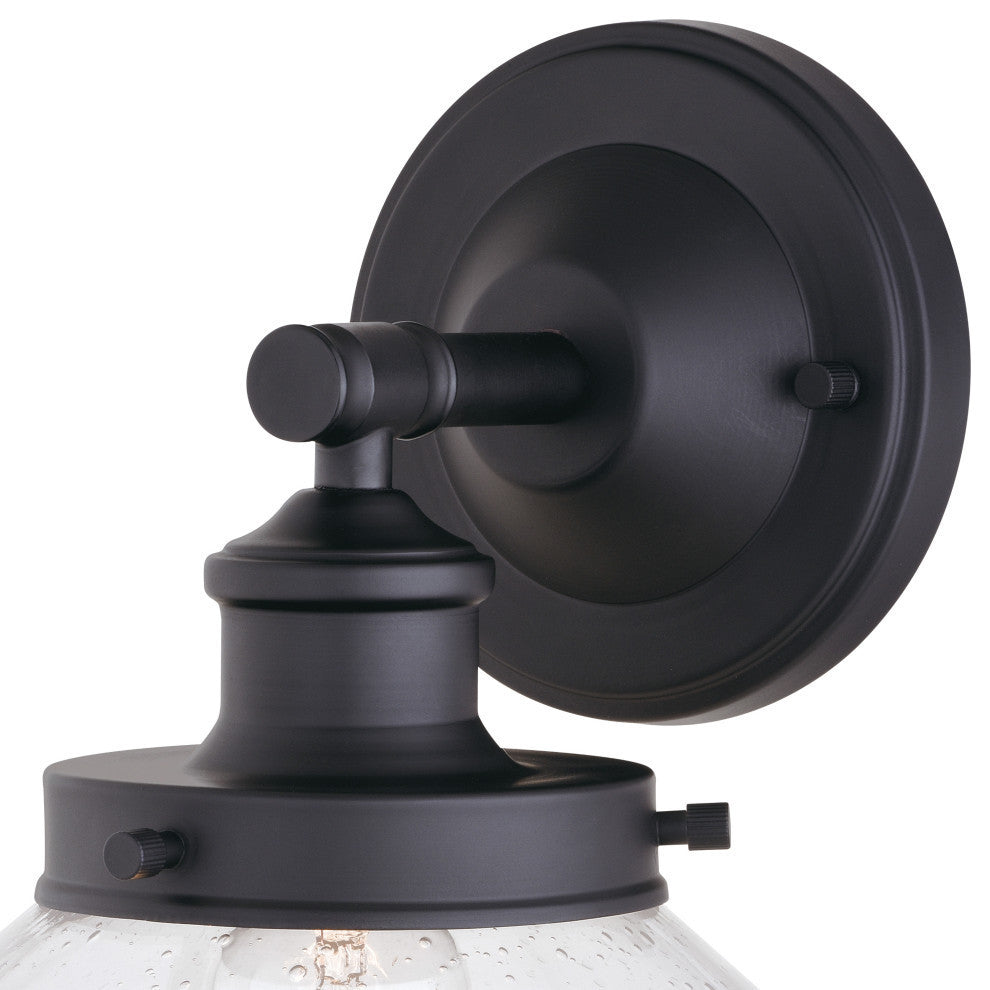 Collins 6"W Outdoor Wall Light Matte Black