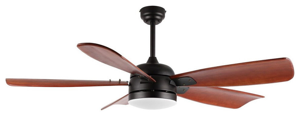 Safavieh DuRounden Led Lt 57" Ceiling Fan, Black
