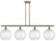 Innovations 516-4I-AB-G1215-10-LED 4 Light Island Light, Antique Brass