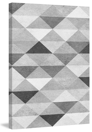 "Chromatic Triangles" Painting Print on Canvas