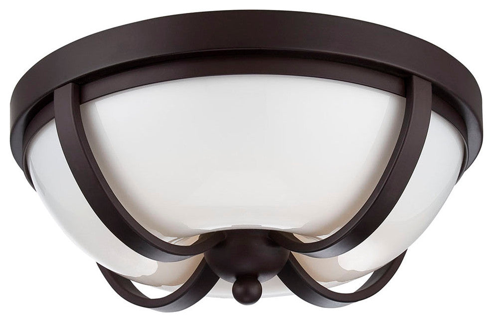 Andrew 2-Light LED Flushmount, Bronze Finish