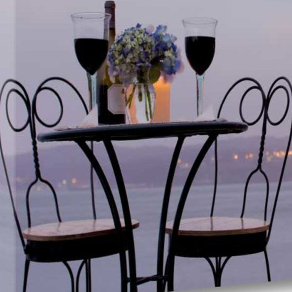 Up Close Bistro Caf" Golden Gate Bridge 2 Giclee Wrap Canvas Wall Art