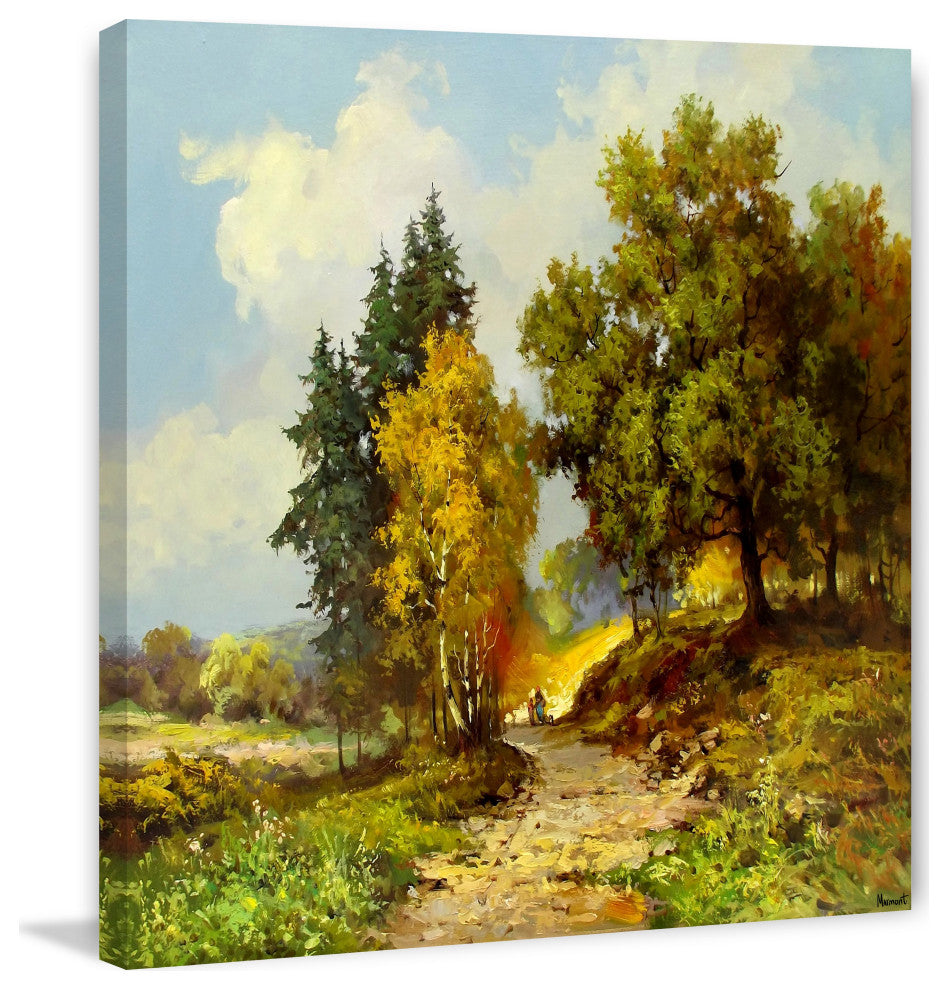 "At Peace in Nature" Painting Print on Wrapped Canvas, 12x12