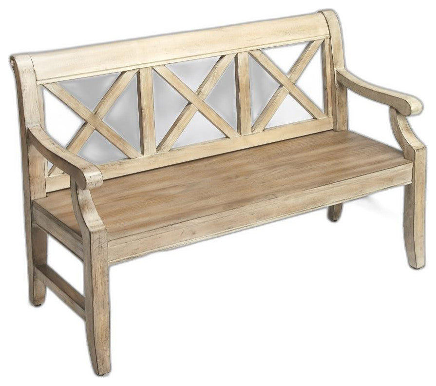 Gray Driftwood Finish Bench