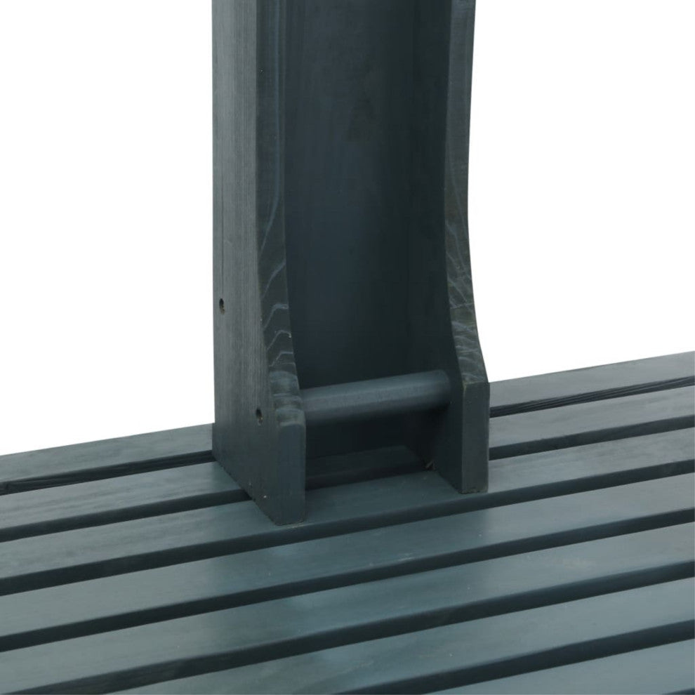 vidaXL Garden Shower Anthracite Wood