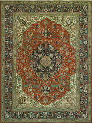 Super Vintage Distressed Colson Rust/Navy Rug, 11'5 x 15'10