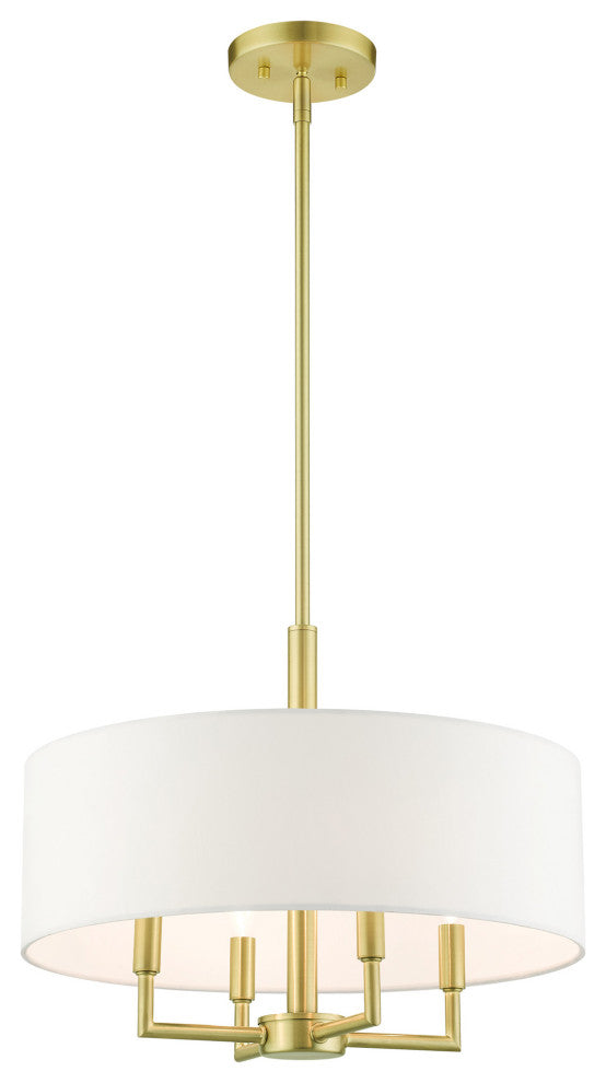 Satin Brass Timeless, Transitional, Pendant Chandelier