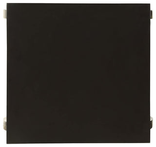 End Table with 2 Lower Shelves, Black