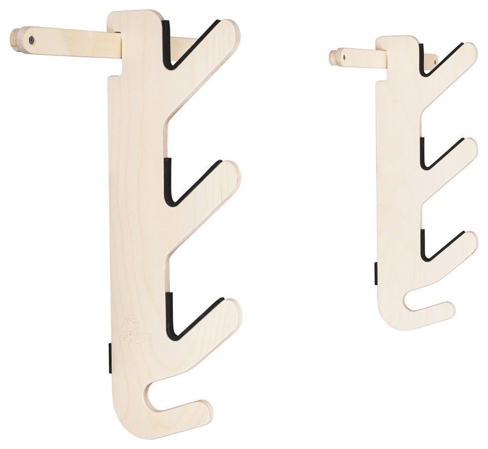 Ski Rack - The Hallsteiner Series Horizontal Ski Wall Mount, Birch, Trip