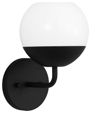 Alvin One Light Wall / Bath Sconce, Midnight Black
