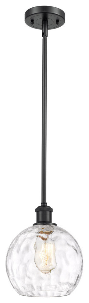 Innovations 516-1S-BK-G1215-8-LED 1-Light Mini Pendant, Matte Black