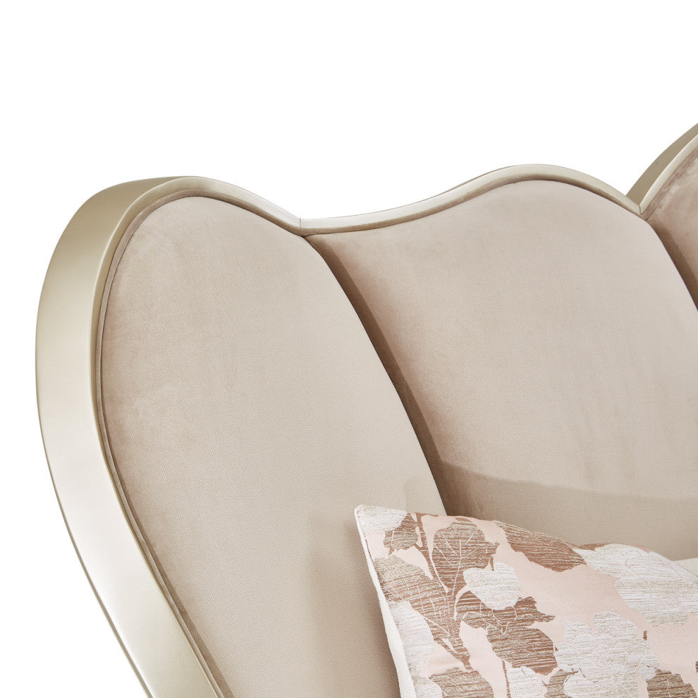Villa Cherie Cal. King Channel Tufted Bed - Hazelnut