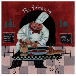 Gregg Degroat 'Chef Kitchen Menus' Canvas Art, 35x35
