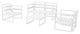 Mykonos 4 Person Lounge Set White With Acrylic Fabric Charcoal Cushion