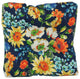 19" Squared Patterned Tufted Chair Cushions, Set of 2, Alfinia Fresco Caspian