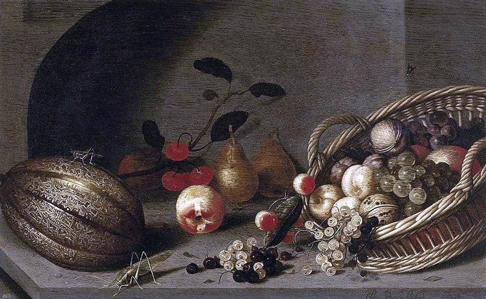 The Younger Ambrosius Bosschaert Still-Life of Fruit Wall Decal