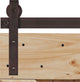 40 in. x 84 in. Rustic Plank Pine Barn Door Kit With Oil Rubbed Bronze Hardware